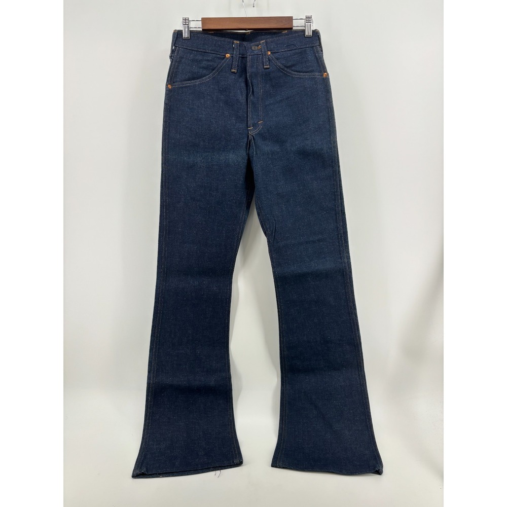 Dee Cee Flare Jeans Mens 29x36 Indigo Blue Denim Dark Wash Retro Vintage NWT